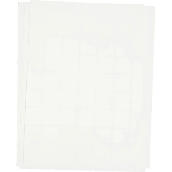 Feuille de transfert - blanche - pour textiles clairs et foncs - 3 feuilles