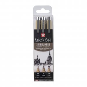 Coffret Fineliner Pigma Micron - 3 stylos (08, 10, 12) Coffret Fineliner Pigma Micron - 3 stylos (08, 10, 12)