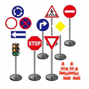Ensemble de panneaux de signalisation XXL 20 pi�ces - Alldoro