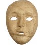 Masques complets en papier mch - 17,5 x 12,5 cm
