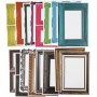 Cadre en carton - couleurs mlanges - 64 pcs
