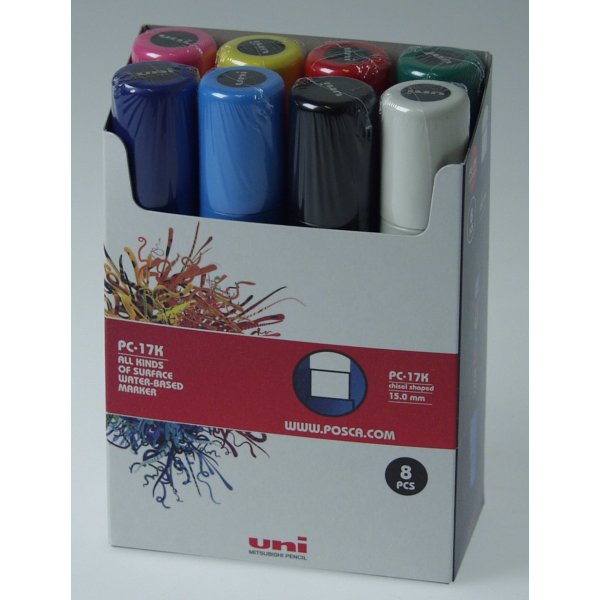 Uni Posca PC-17K - 8 stylos