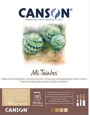 canson Mi-Teintes Papier Pastel Terre 160g - 24x32 cm canson Mi-Teintes Papier Pastel Terre 160g - 24x32 cm