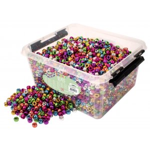 Perles au dos congo métallisé 4000 pcs Perles au dos congo métallisé 4000 pcs