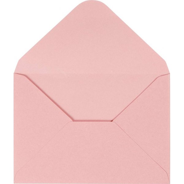 Enveloppe - rouge clair - 11,5 x 16 cm - 10 pcs