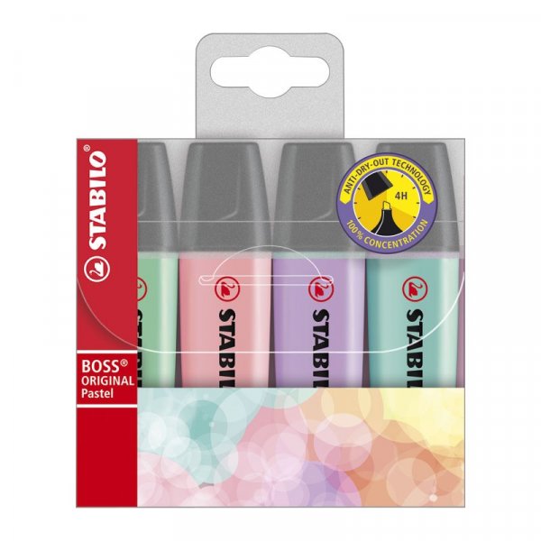 Stylo surligneur Boss 4-pack - Pastel
