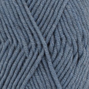 Fil DROPS Big Merino Mix - 50g - Bleu jean (07) Fil DROPS Big Merino Mix - 50g - Bleu jean (07)