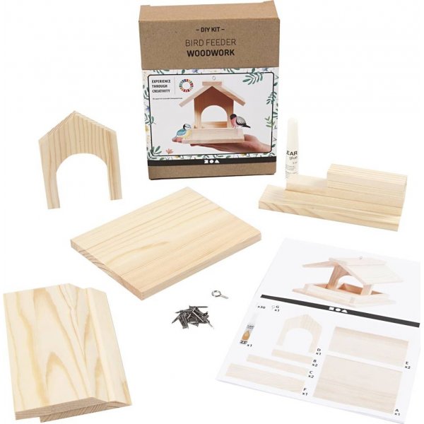 Set de bricolage - Table  oiseaux en bois