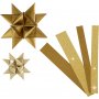 Bandes toiles - or - paillettes, vernis - 6,5+11,5 cm - 40 bandes