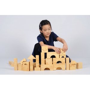 Blocs souples couleur bois 56 pcs Blocs souples couleur bois 56 pcs