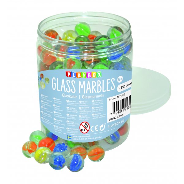 Boules de verre 16 mm, 150 pc