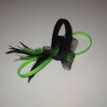 Image client Plume de marabout 80 - 100 mm - vert clair 2 g ~ 22 pcs.