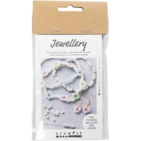 Mini DIY Kit Bijoux - Bracelet lastique - boucle d'oreille