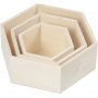 Botes de rangement - hexagonales - 3 pcs