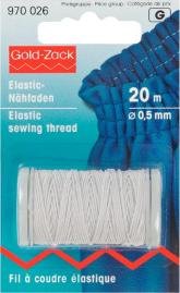 Fil à coudre élastique 0,5 mm blanc 20 m Fil à coudre élastique 0,5 mm blanc 20 m