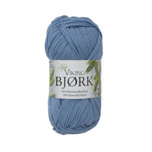 Fil Viking Bouleau 50g - Bleu moyen (522) Fil Viking Bouleau 50g - Bleu moyen (522)