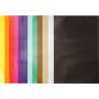 Papier glac - couleurs mlanges - 50 feuilles