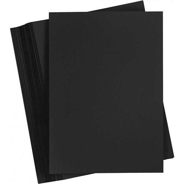 Carton coloré - noir - A3 - 180 g - 100 feuilles Carton coloré - noir - A3 - 180 g - 100 feuilles