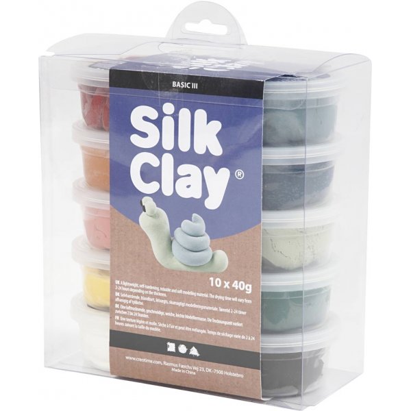 Silk Clay - couleurs ternes - 10 x 40 g
