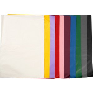 Papier de soie - 50 x 70 cm - 17 g - 10 x 25 feuilles Papier de soie - 50 x 70 cm - 17 g - 10 x 25 feuilles