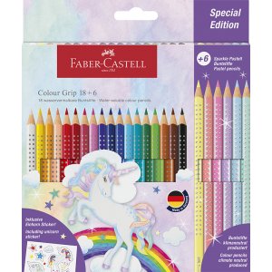 Set de crayons de couleur - Faber-Castell - Redline CP Color Grip - Licorne 18+6 Set de crayons de couleur - Faber-Castell - Redline CP Color Grip - Licorne 18+6