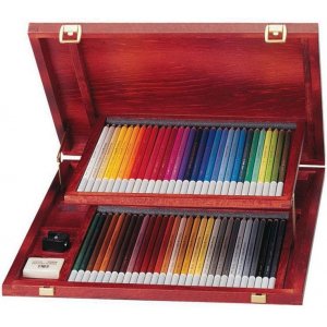 Crayons de couleur Carbothello Boîte en bois - paquet de 60 Crayons de couleur Carbothello Boîte en bois - paquet de 60