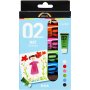 Peinture scolaire - Acrylique - couleurs complmentaires - mate - 6 x 20 ml