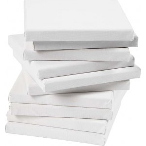 Toile - blanc - 15 x 15 cm - 80 pcs Toile - blanc - 15 x 15 cm - 80 pcs
