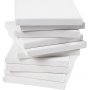 Toile - blanc - 15 x 15 cm - 80 pcs
