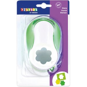 Fleur punch 5 cm - Vert/blanc Fleur punch 5 cm - Vert/blanc