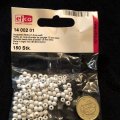 Image client Perles en bois 4 mm - blanches 150 pcs. diamètre du trou 1,5 mm