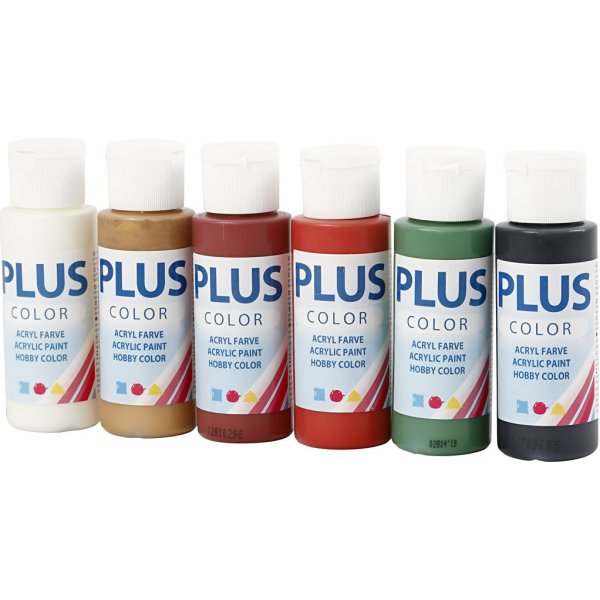 Peinture Plus Color Hobby - Couleurs de Nol - 6 x 60 ml