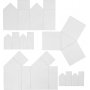 Moules - transparents - maisons et triangles - 5 pcs