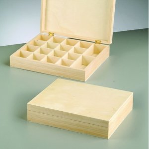 Coffret en bois 25 x 20 x 5,5 cm - non traité Coffret en bois 25 x 20 x 5,5 cm - non traité