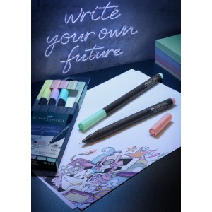 Set de feutres - Faber-Castell - Grip Finepen - 5 couleurs Set de feutres - Faber-Castell - Grip Finepen - 5 couleurs