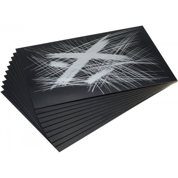 Feuille  gratter Argent, paquet de 10