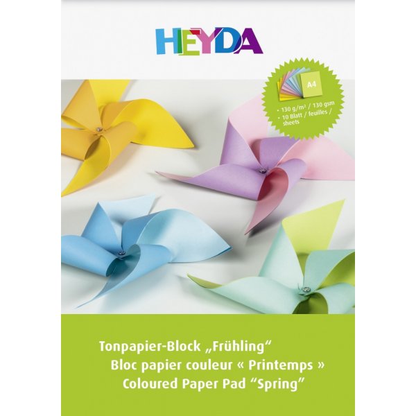 Bloc de papier color A4 130 g - 10 pages