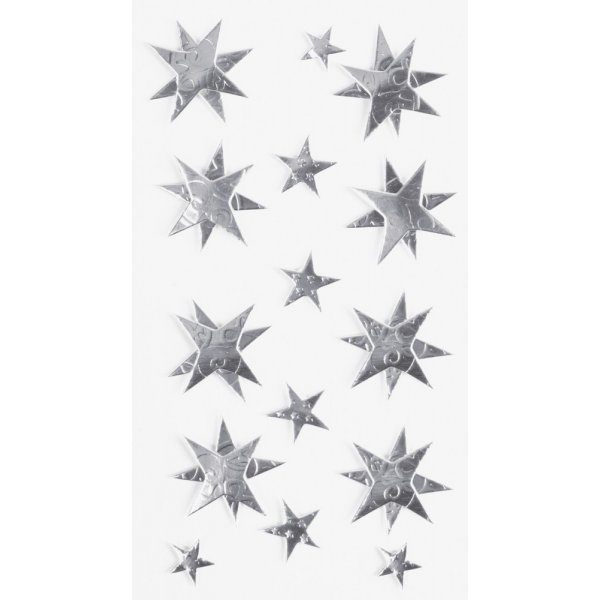 Mlange d\\\'autocollants - toiles - argent