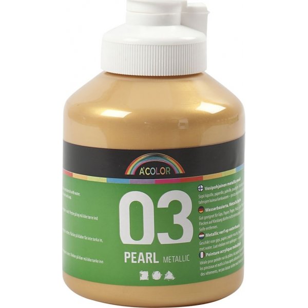 Peinture scolaire Acrylique - Mtallis - or - mtallis - 500 ml