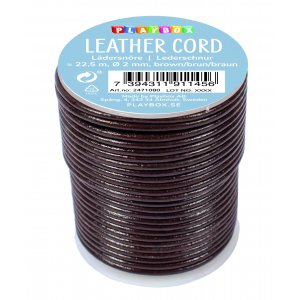 Cordon en cuir 22,5 m marron Cordon en cuir 22,5 m marron