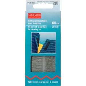 Velcro cousu sur gris Velcro cousu sur gris