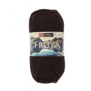 Fil Viking Fröya 50g - Marron foncé (255) Fil Viking Fröya 50g - Marron foncé (255)
