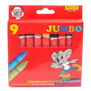 Crayons Sense Jumbo - 9 crayons Crayons Sense Jumbo - 9 crayons