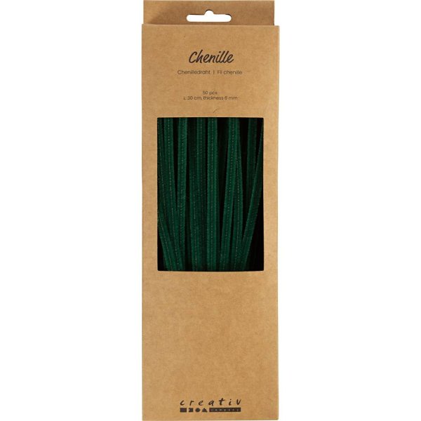 Cure-pipe - 6 mm - vert fonc� - 50 pcs
