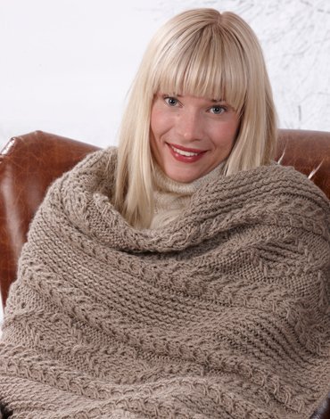 Patron tricot - Plaid tress