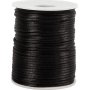 Cordon satin - noir - 50 m