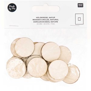 Pièces en bois pour cadre livre d'or - RICO Design - Rond Pièces en bois pour cadre livre d'or - RICO Design - Rond