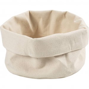 Paniers en tissu coton léger naturel Ø 20 cm, lot de 2 Paniers en tissu coton léger naturel Ø 20 cm, lot de 2