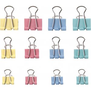 Clips - couleurs pastel - 15/19/25 mm - 30 pcs Clips - couleurs pastel - 15/19/25 mm - 30 pcs