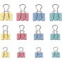 Clips - couleurs pastel - 15/19/25 mm - 30 pcs